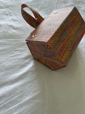 Multicolor Woven Wristlet jewelry travel case